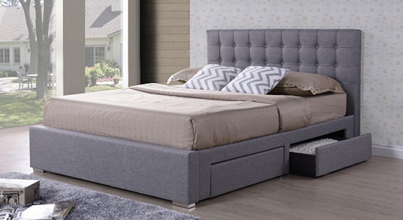 LEMON UPHOLSTERED STORAGE BED KING SIZE